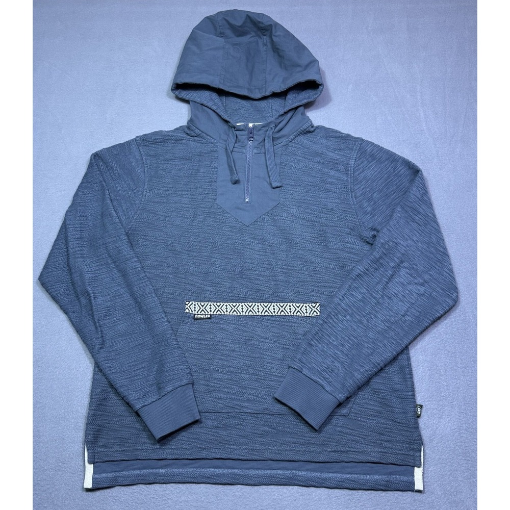 Howler Brothers Shaman Hoodie Mens M Blue 1/4 Zip Pullover Gorpcore